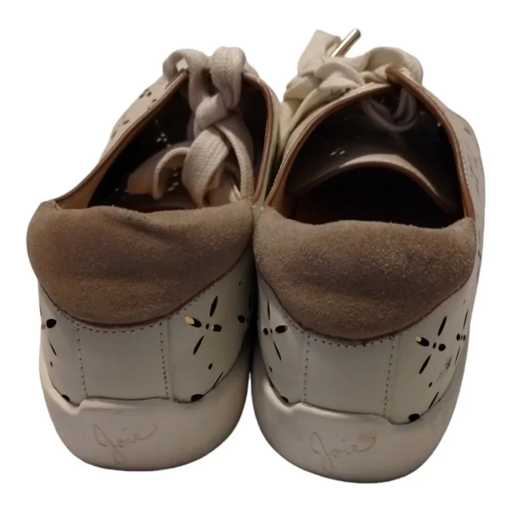 Joie Women's Deely Sneakers Size 38 Beige Lace Up Eyelet Details‎ Casual Shoes - Picture 5 of 7
